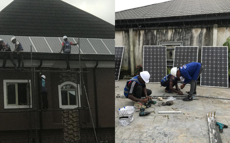 Full-Scale Solar Panel Installation